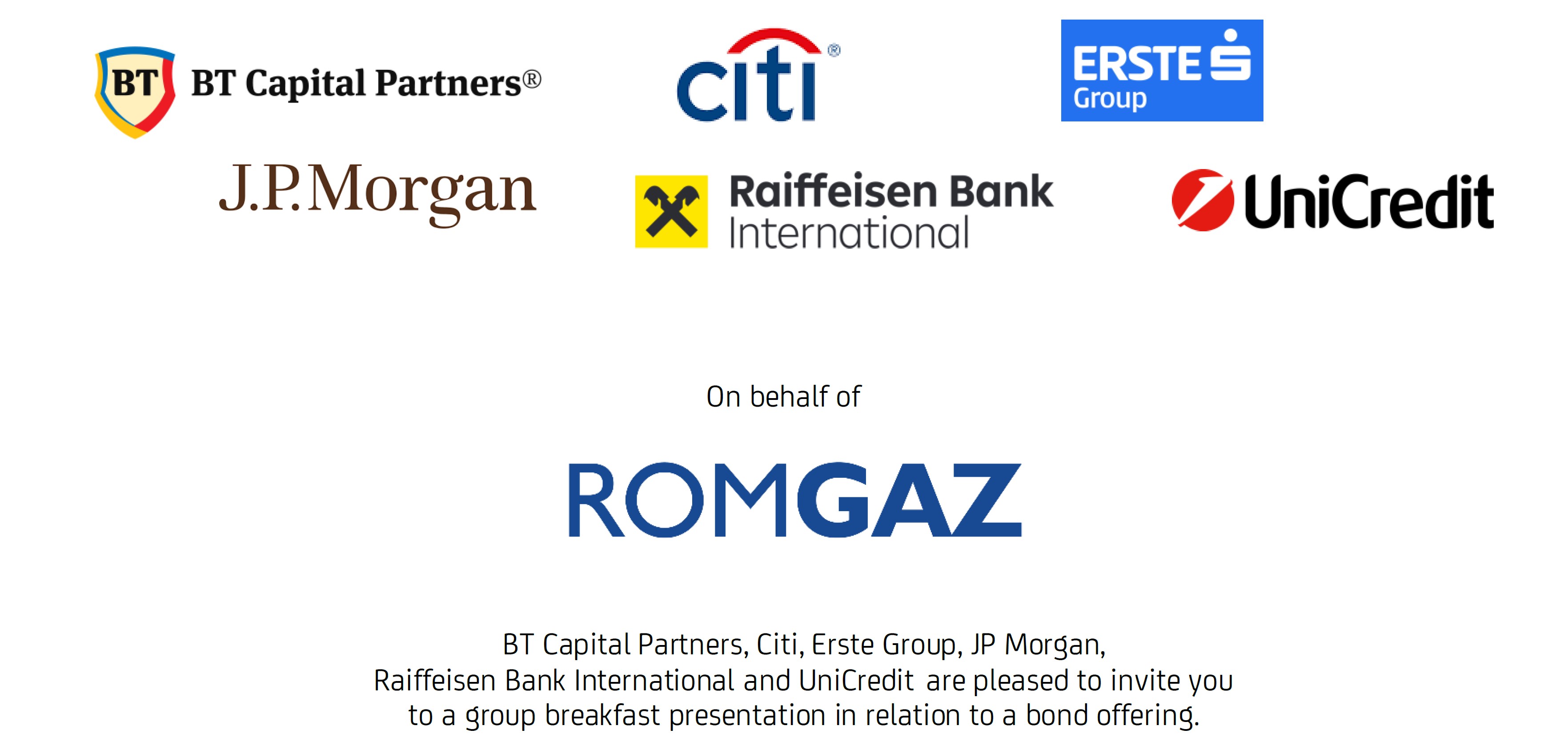 EVERGENT Investments participa la întâlnirea cu investitorii organizată de BT Capital Partners, Citi, Erste Group, J.P. Morgan, Raiffeisen Bank și UniCredit